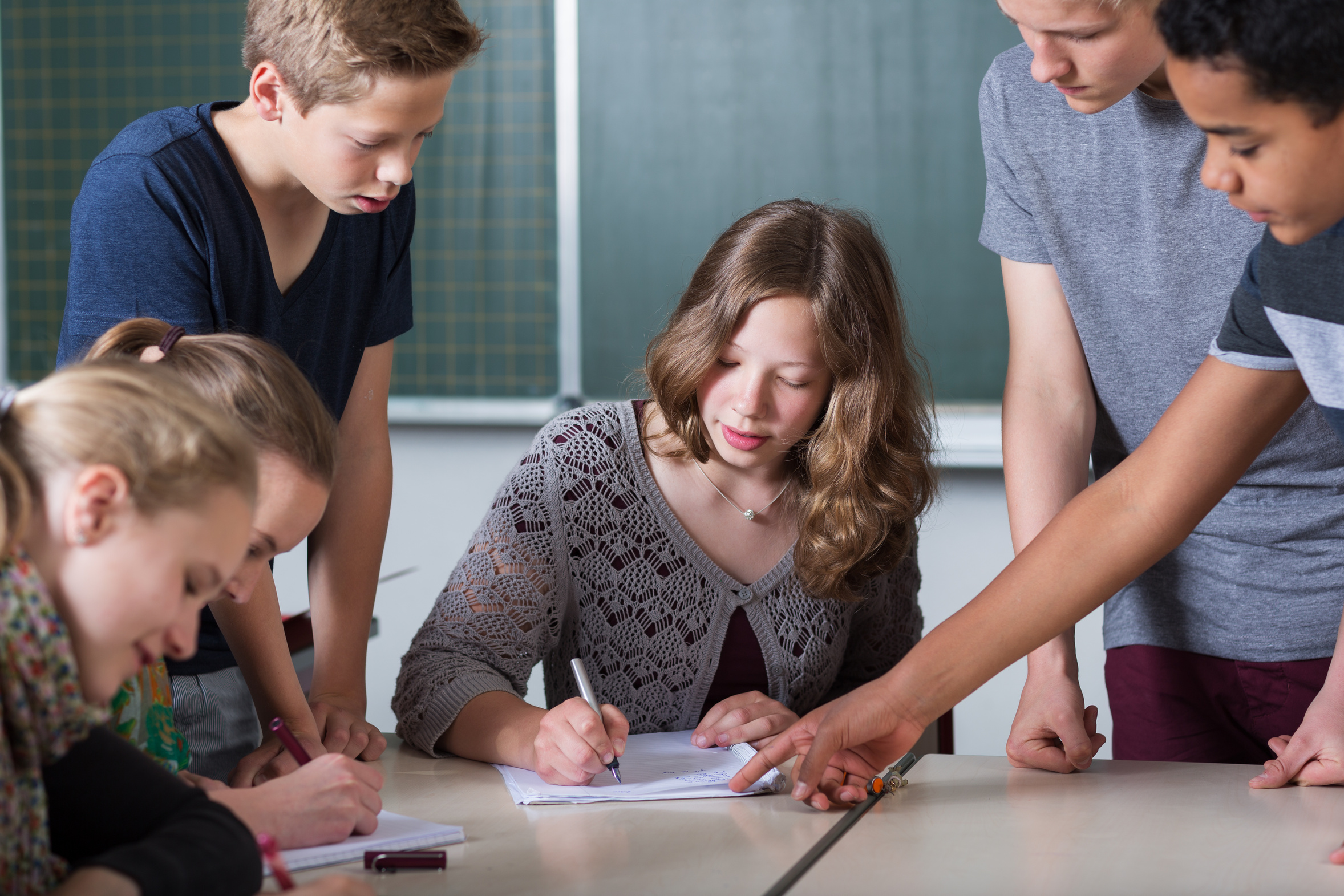 Ich bin schüler. Gruppenarbeit.